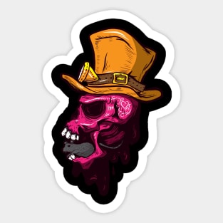 Steampunk Skull Sticker